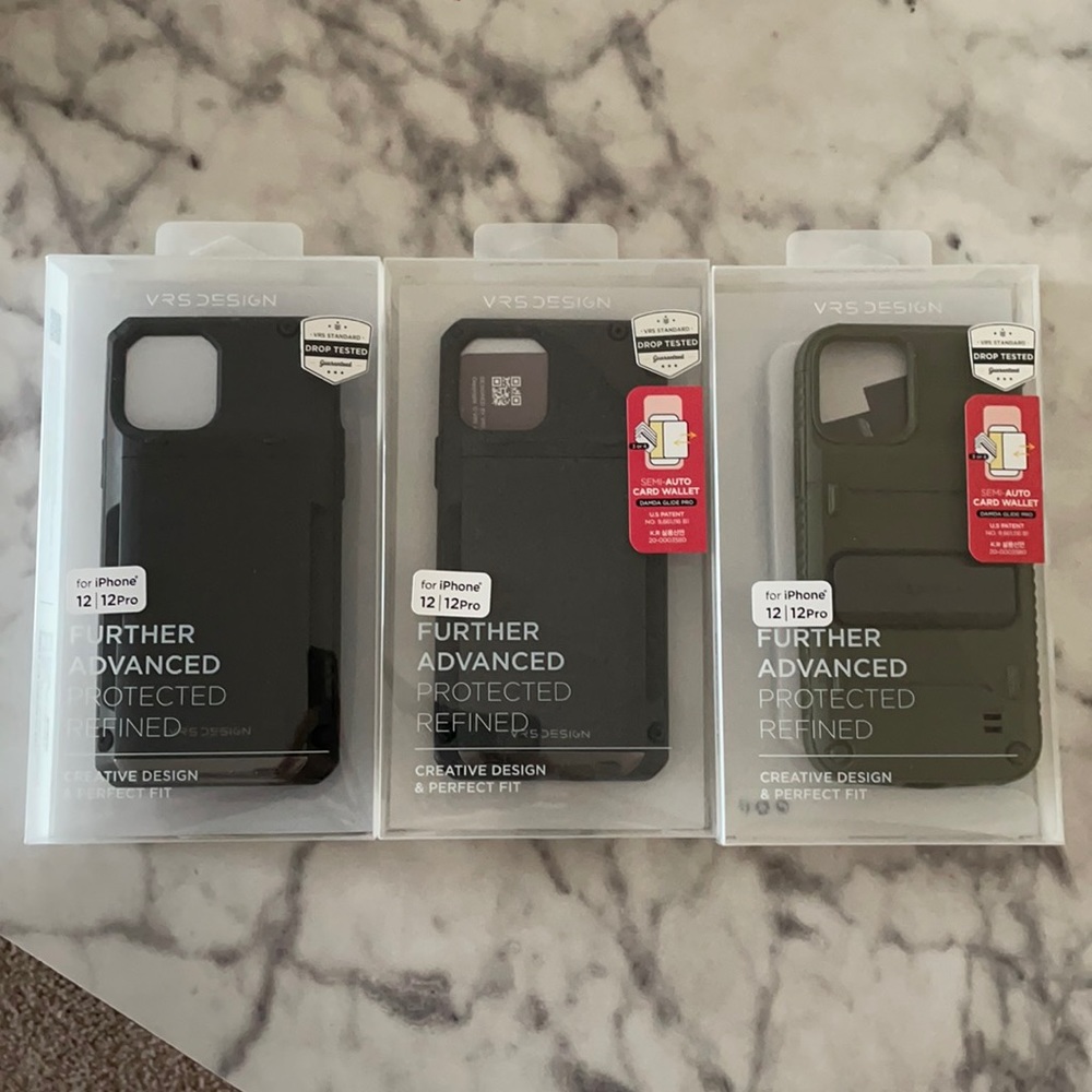 3 VRS Design IPhone 12 or IPhone 12 Pro cases